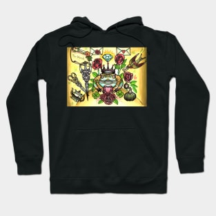 frog prince and scissors, love letters Hoodie